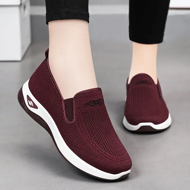 Fashion Shoes For Woman Cotton Flats Breathable Slip On Ballet Flats Women\'s Summer Footwear Barefoot Sports Sneakers Espadrille