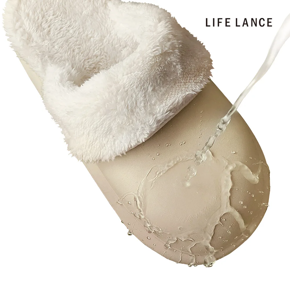 شبشب داخلي من الصوف من LifeLance - خفيف الوزن، دافئ، معزول، مقاوم للماء، مكتب، غرفة المعيشة، تقليل الضوضاء، شبشب شتوي، شباشب شتوية من مادة إي في إيه ماليلسيليونجي