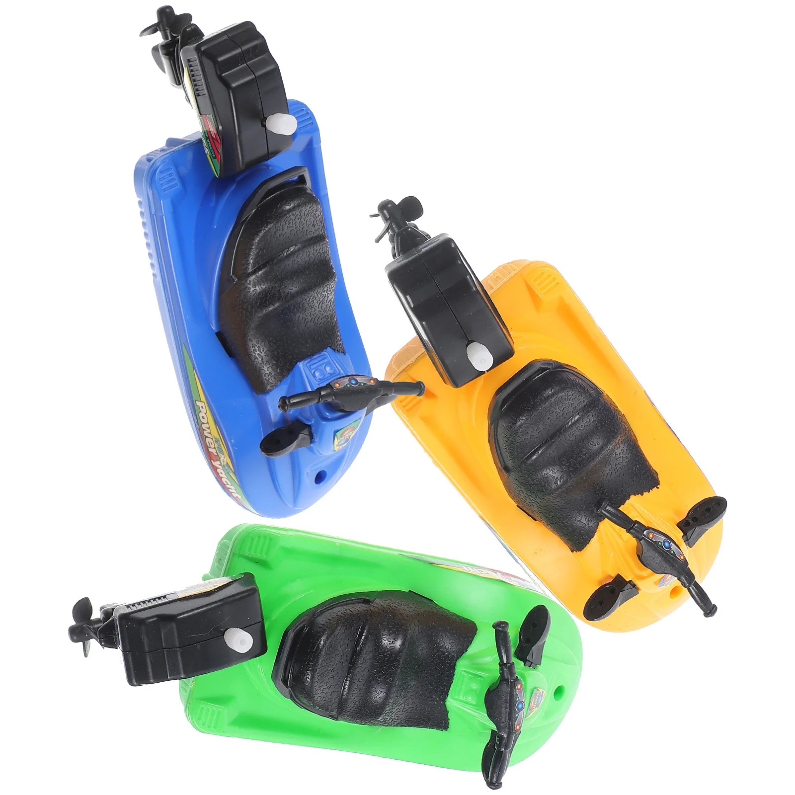 3Pcs Wind Up Motorboat Floating Bath Pool Boat Shower Motorboat Baby Bath Kids Toddlers Water Play Wind Up Shower Toy