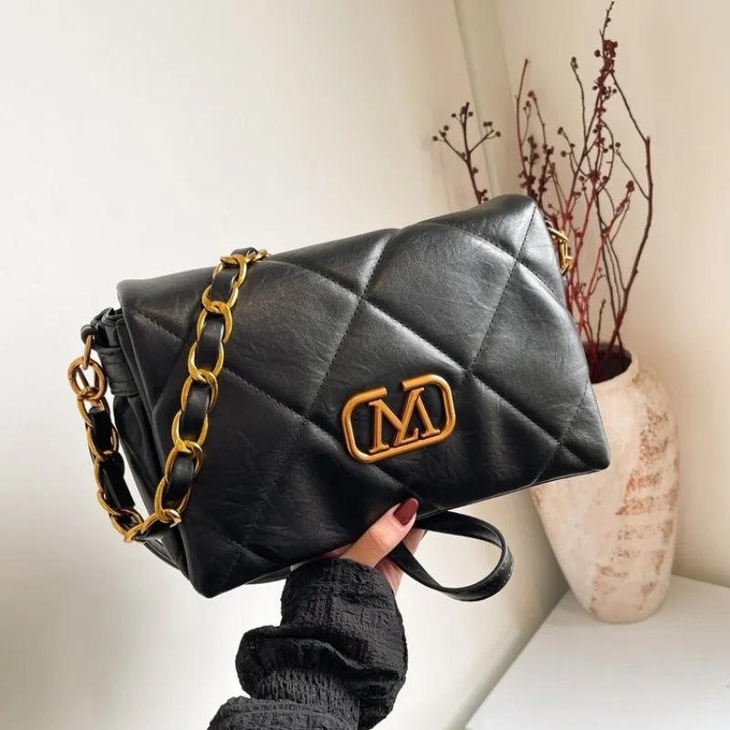 

Дизайнерская женская сумка-кроссбоди, элегантная сумка для подгузников, кожаная сумка-тоут большой вместимости, стильная сумка.