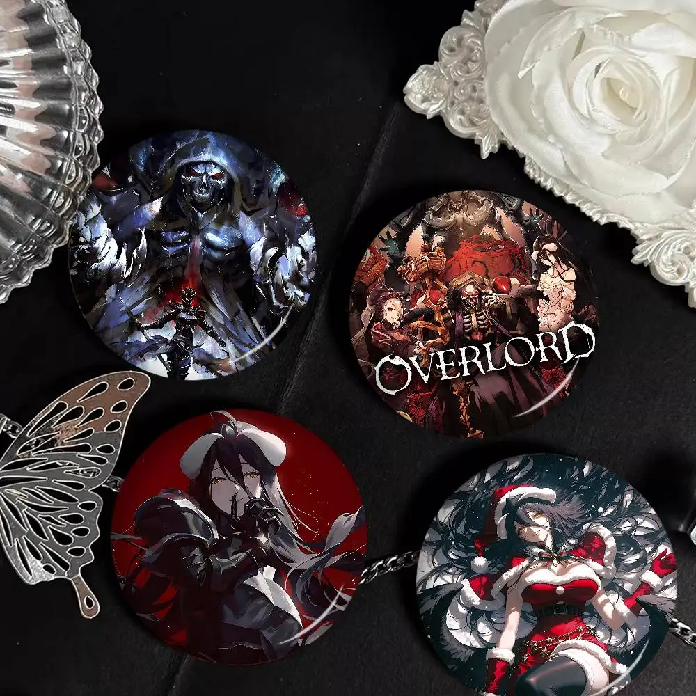 OVERLORD ANIME Soft Button Pin Bright Printed Icon Gift For Friends Badge Collar Brooch Lapel Pin Metal