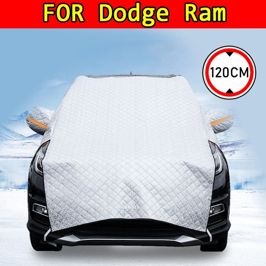 

For Dodge Ram 3500 2009-2021 1pc Extended Anti-freeze Version Car Snow Cover, Windshield + Hood Snow, Frost & Sun