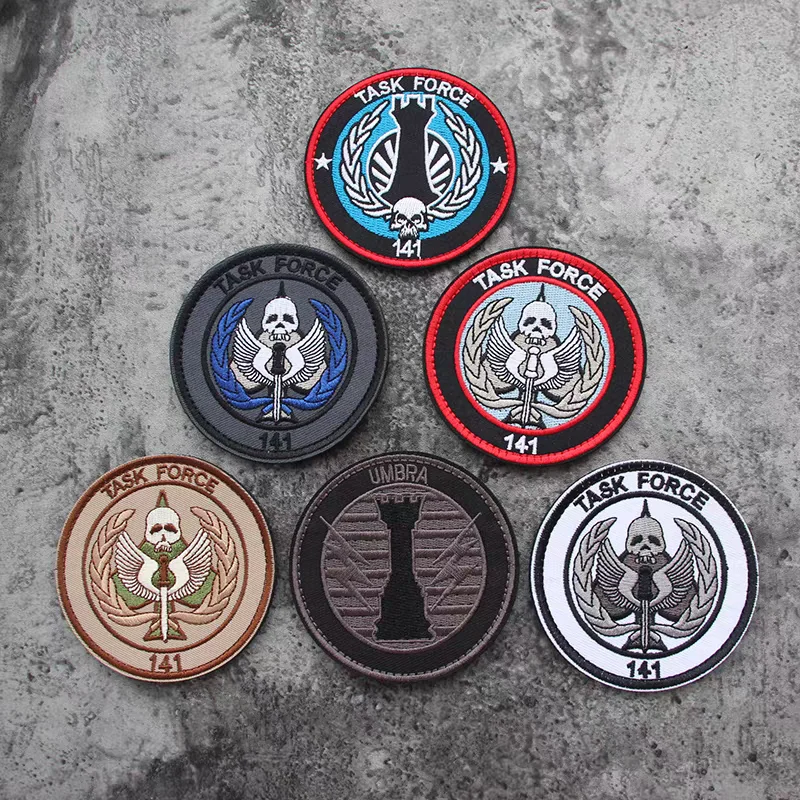Task Force 141 Elite SAS Team Embroidery Patch COD Call of Duty UMBRA Tactical Armband for Backpack Clothing Decoration
