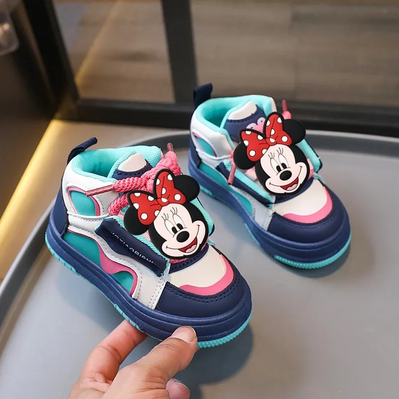 Disney Mickey Mouse Kinderen Sportschoenen Lente Herfst Board Schoenen Meisjes Baby Jongens Casual Schoenen Zachte Zool Sneakers