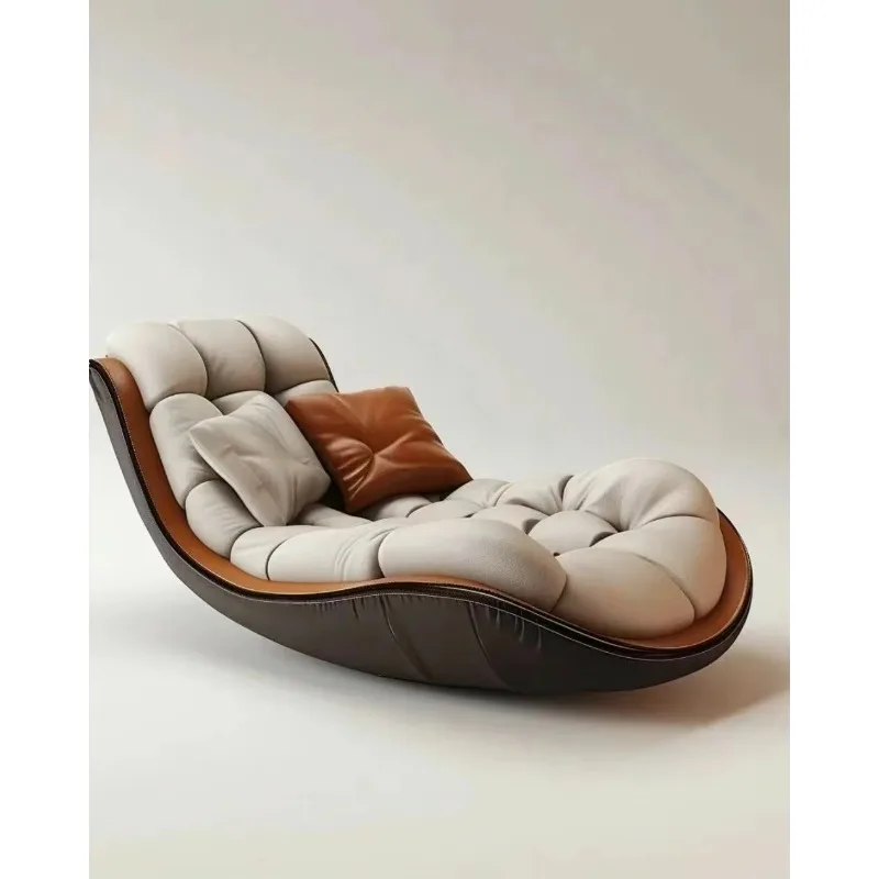 

*Современный ретро одиночный шезлонг с откидной спинкой, диван, мебель для дома, кабинет для спальни, большая плоская вилла, повседневная гостиная