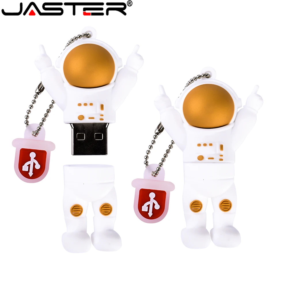 Nowa astronauta pamięć USB śliczny model z kreskówki pen drive 128gb pendrive 64gb kreatywny prezent dla dzieci pendrive 32gb 2.0 dysk