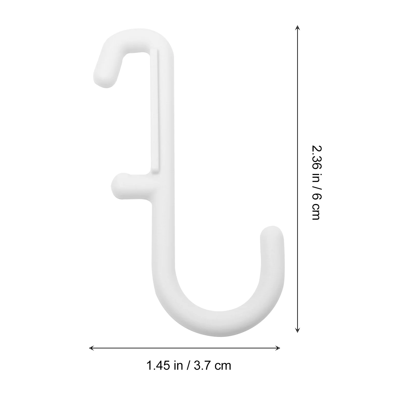 7pcs Peg Board Hooks Commodity Shelf Display Shop Storage Hooks Hanger Plastic Pegboard Hanging Hooks