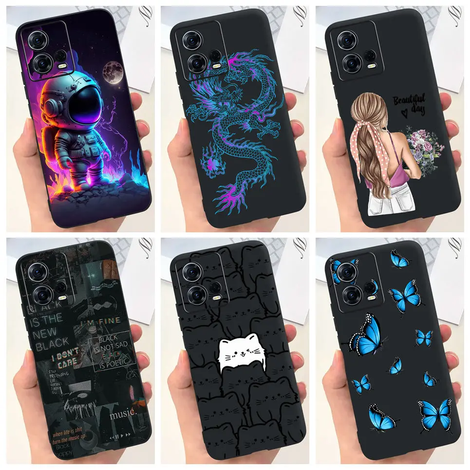 Funda de TPU suave para Motorola Moto S30 Pro, Funda protectora delgada de silicona para Motorola Moto Edge 30 Fusion S30Pro, Funda Cool Girly Style