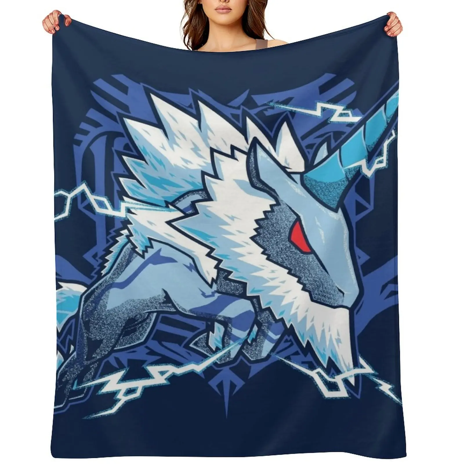 

Kirin Monster Hunter Throw Blanket Luxury Nap valentine gift ideas Blankets
