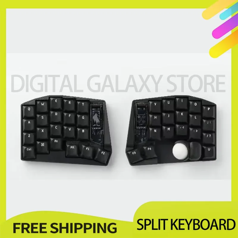 

Комплект разделенной клавиатуры Keyball 39/44/661 с трекболом, беспроводная разделенная механическая клавиатура, комплект OLED-экрана, поддержка ZMK, индивидуальный подарок