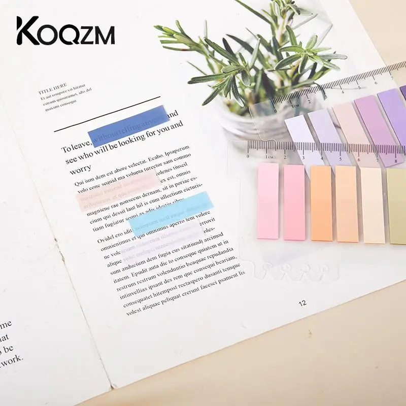 200 Sheets Flags Tabs Page Markers Sticky Key Points Index Note Post Sticker Bookmark To Do List Labels Sticky Notes Stationery