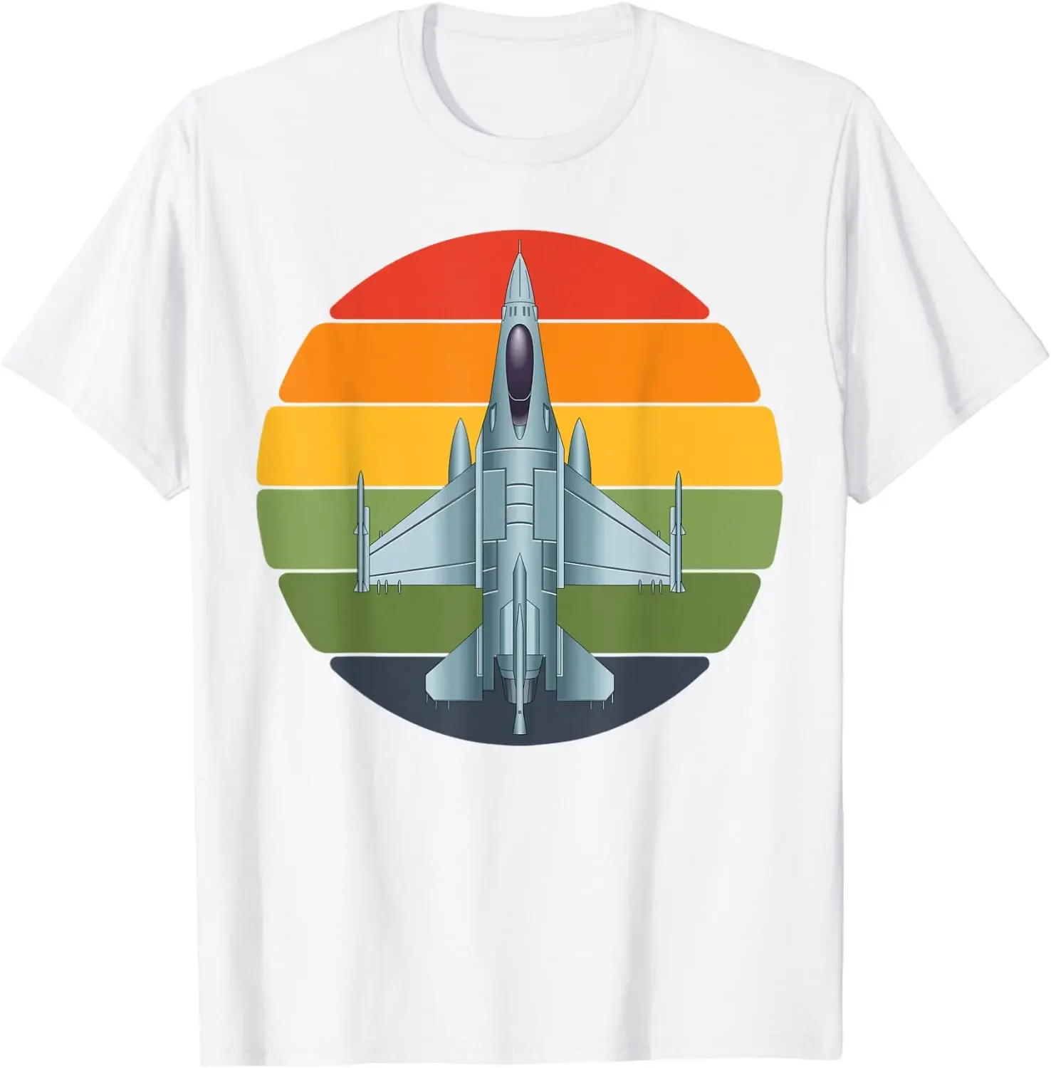 Jet Fighter Retro Jet Plane Pilot Gift T-Shirt. Summer Cotton Short Sleeve O-Neck Mens T Shirt New S-3XL