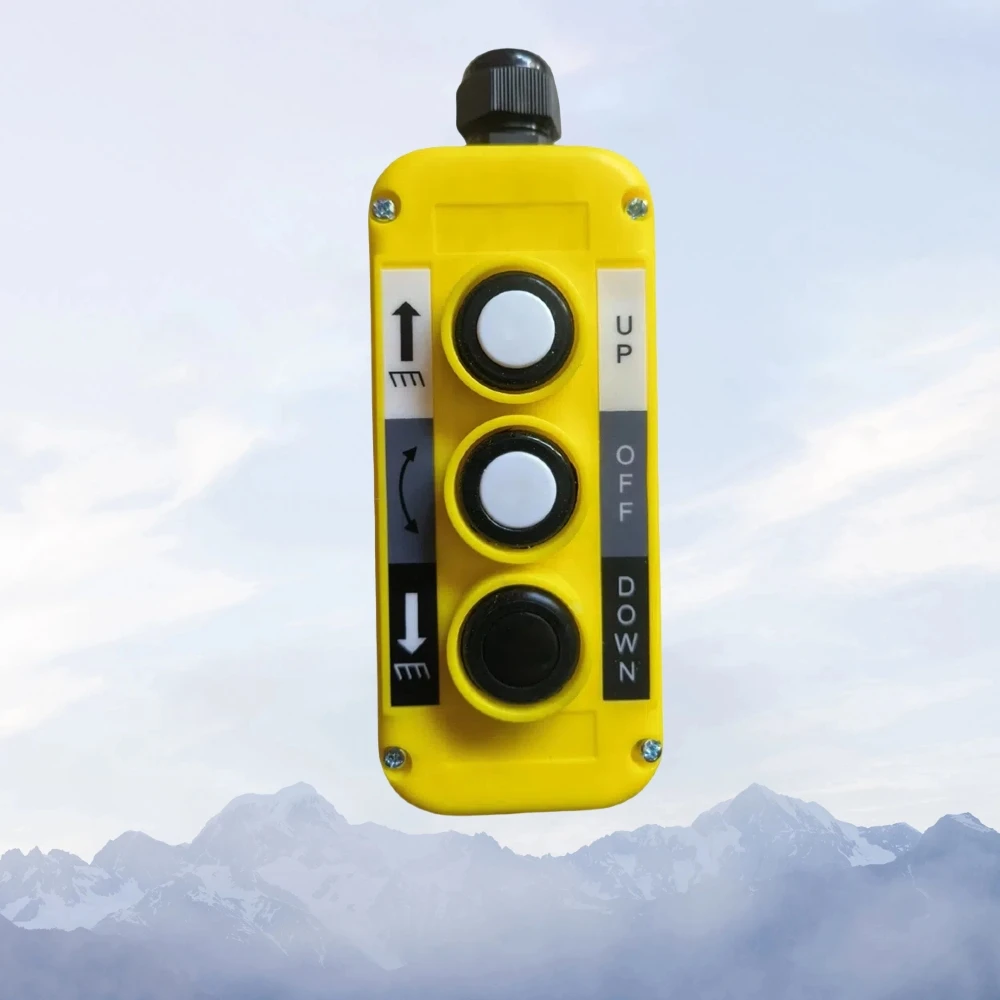 

Кнопочный переключатель хвостового подъема автомобиля, трехкнопочный блок управления для лебедки хвостового подъема, ветрового стекла, аксессуары для промышленного подъемника грузовика