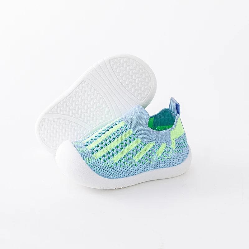 Summer Autumn New Baby First Walker Breathable Mesh Infant Toddler Shoes Soft Bottom Kids Girls Boys Slip-On Casual Sneakers