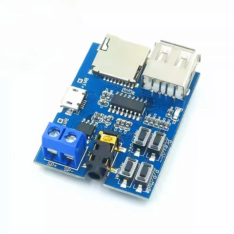 MP3 Lossless Decoder Board with Amplifier, USB/TF Card U Disk Audio Player Module, MICRO USB,Type-C