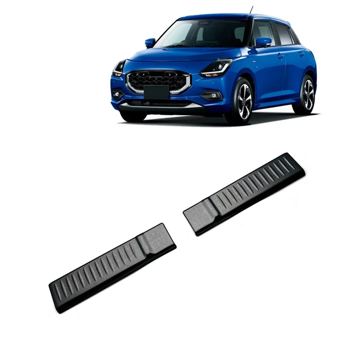 For Suzuki Swift ZC/ZD 2024 Trunk Door Sill Cover Rear Bumper Plate Stainless Steel Exterior Accessories