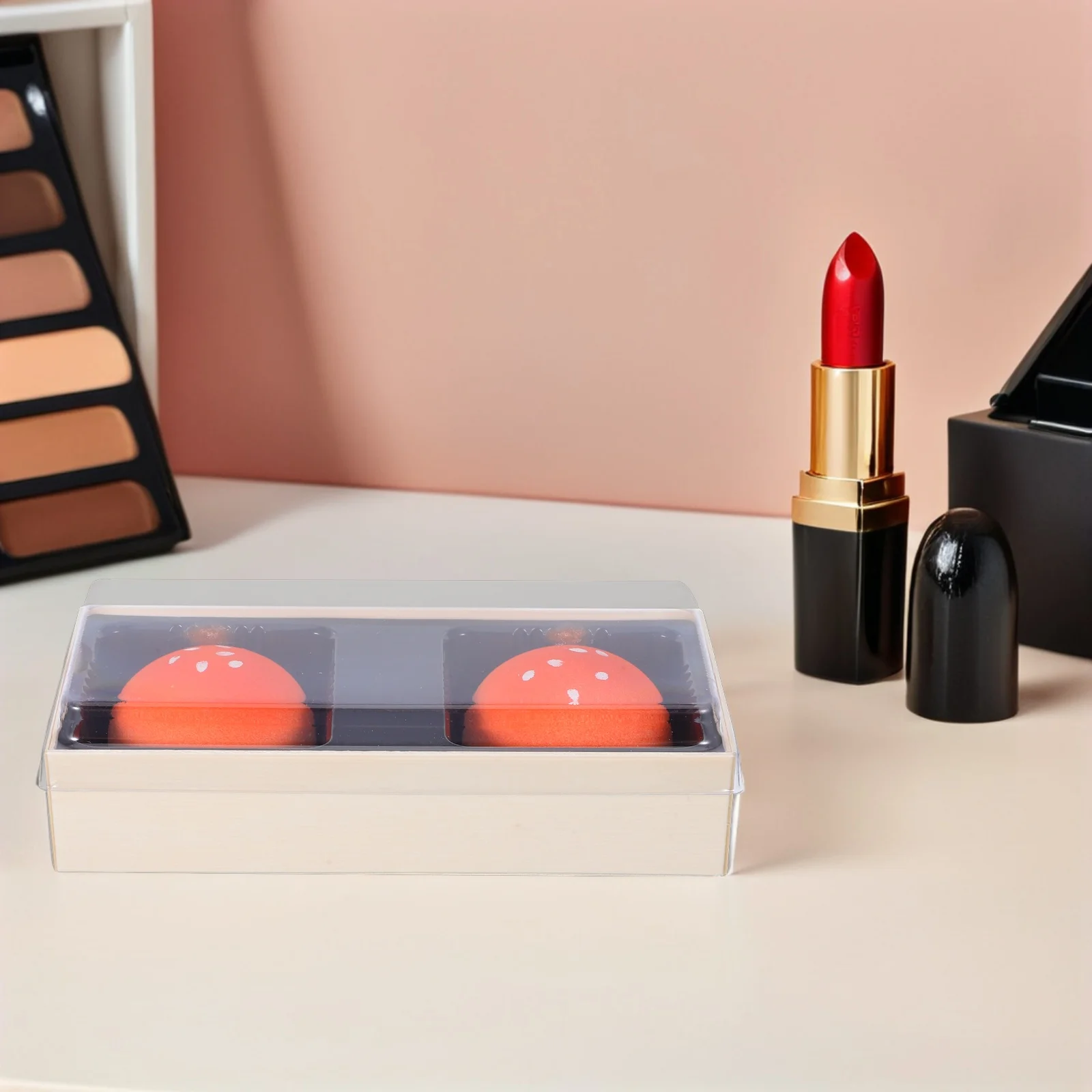 

2Pcs Bun Shape Makeup Sponge Puff Soft Dry Wet Dual Use Foundation Powder Puff for Flawless Makeup Sponge