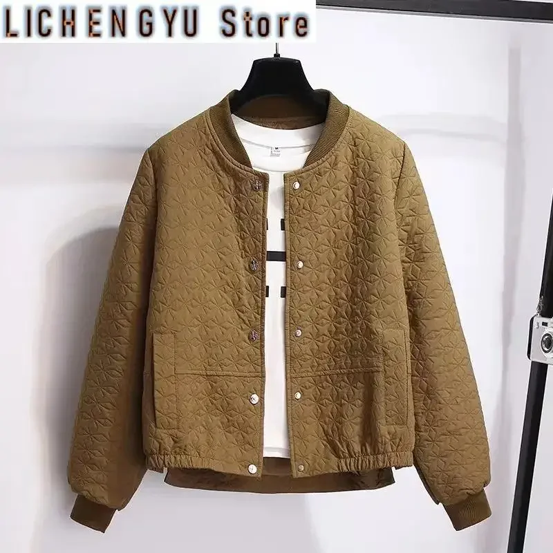 Chaqueta corta de béisbol para mujer, cárdigan informal de Color liso, Color blanco, primavera y otoño, estilo coreano, novedad