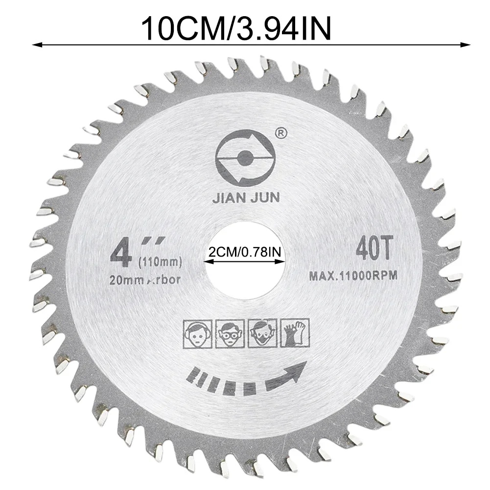 1pc 4 Inch 40 Tooth Grinder Round Saw Disc Wood  Woodworking  Alloy Saw Blade Accessories Parts Woodworking Cutting Tools