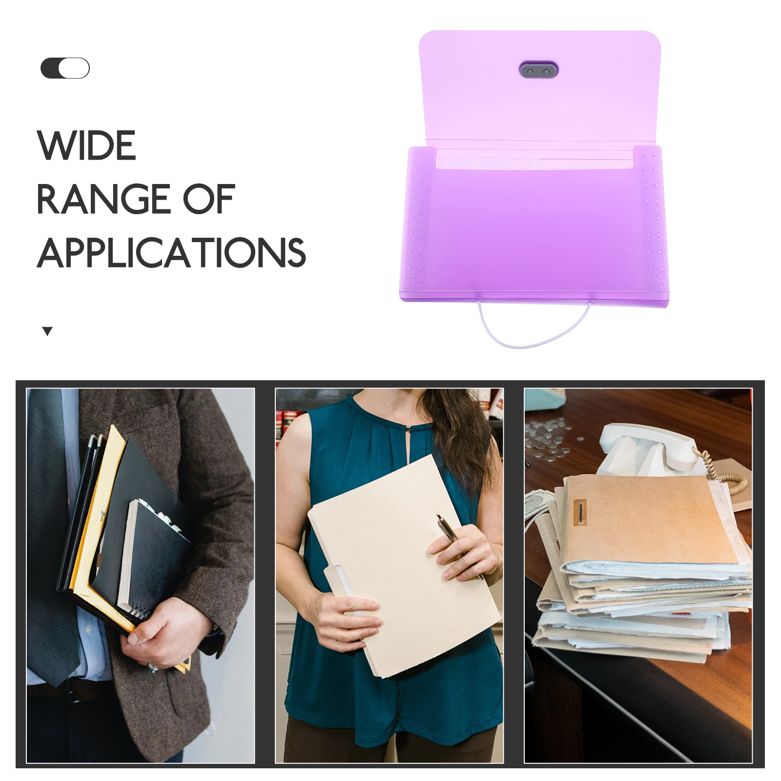 

Organizers Bill Folder Folders Document Organiser Multiple Pockets Purple Binder Office