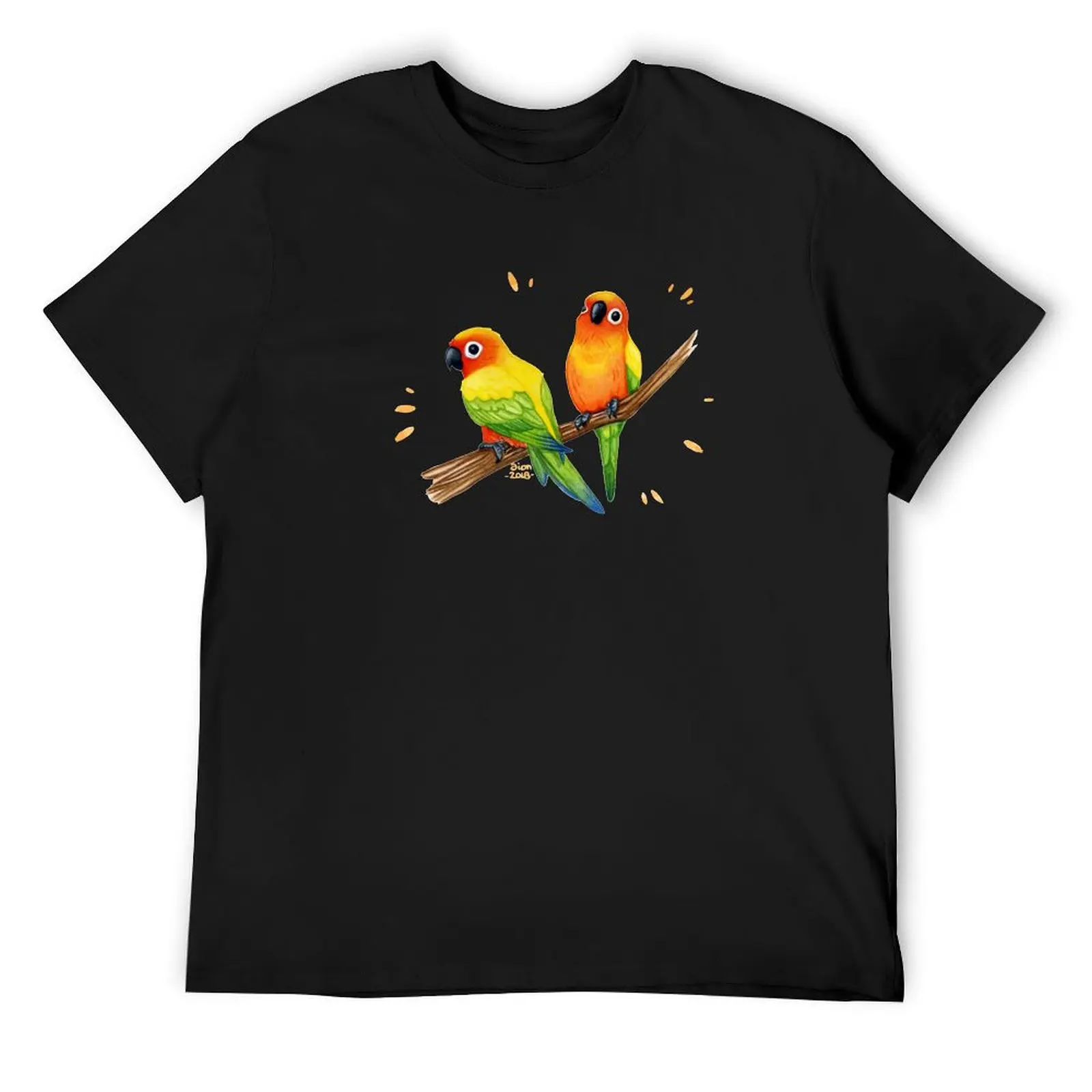 

Sun Parakeets T-Shirt sports fans luxury clothing labubu cheap stuff rapper graphic tees Men's t-shirt