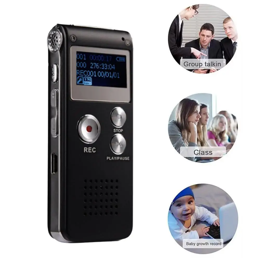 Voice Recorder MP3 Player Mini Sound Audio Recorder USB Recording Professional Dictaphone Mini Flash WAV MP3 Player Drive R2Z1