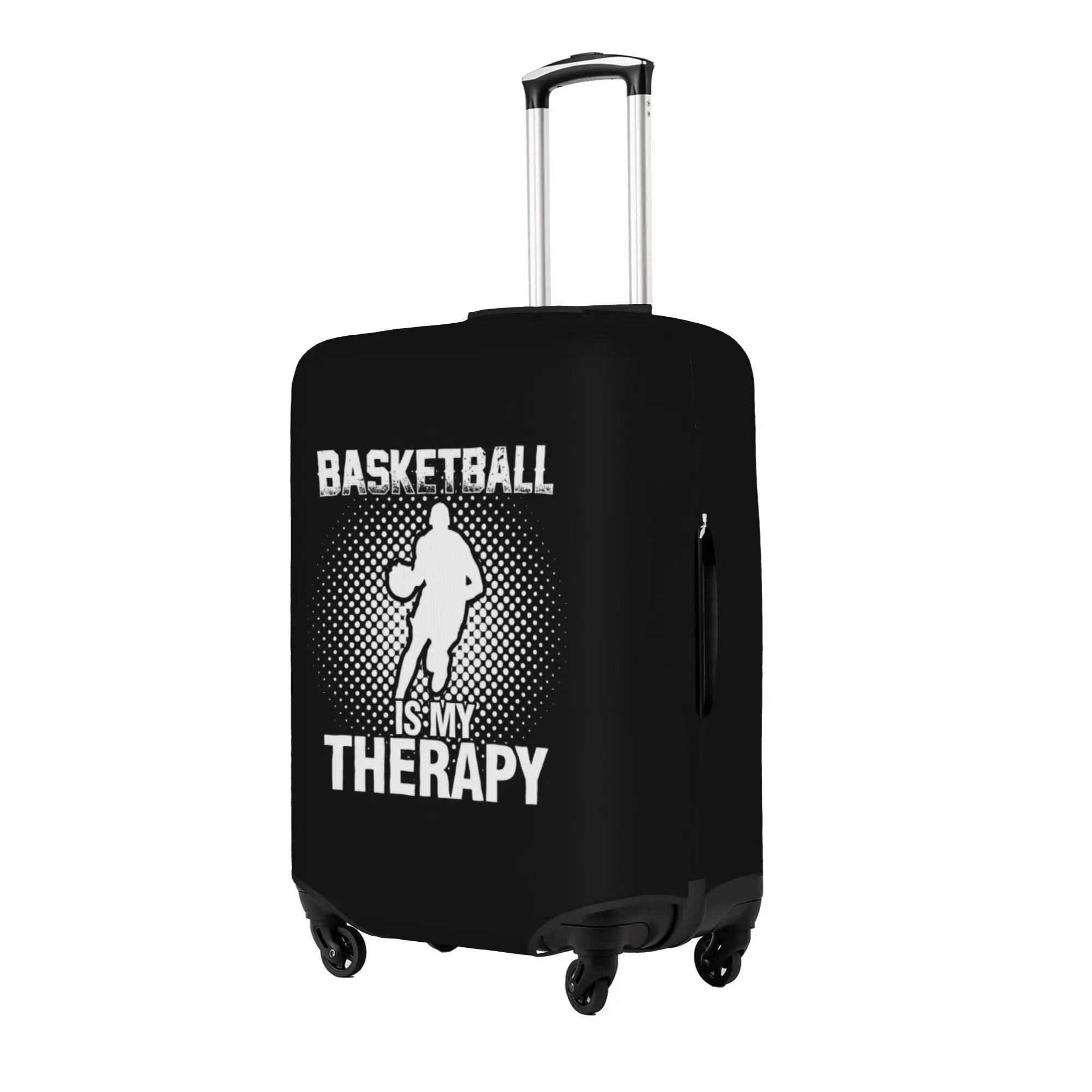 Basketball Is My Therapy Suitcase Cover Dust Proof Sports Lover Luggage Covers Protector for 18-32 inch