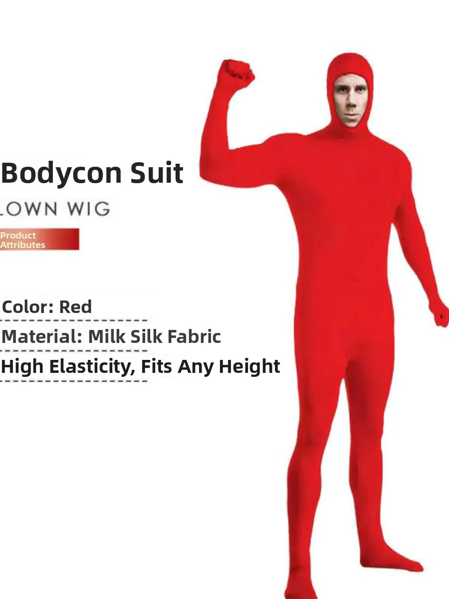 Adult Invisible Costume Tight Suit loween Bla Suian Stage Performance Clothing Ninja Invisible Person Full Body Lycra ...