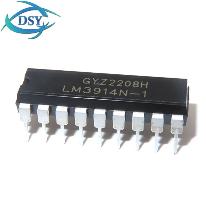 10PCS LM3914N-1 DIP-18 LED Dot/Bar Display DVR Lighting Driver LM3914N LM3914 IC