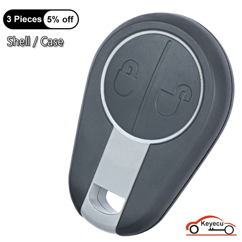 KEYECU 2 Buttons Case for Volvo Truck 630 670 780 880 Auto Remote Control Key Shell Cover Fob Replacement P/N: 21392420