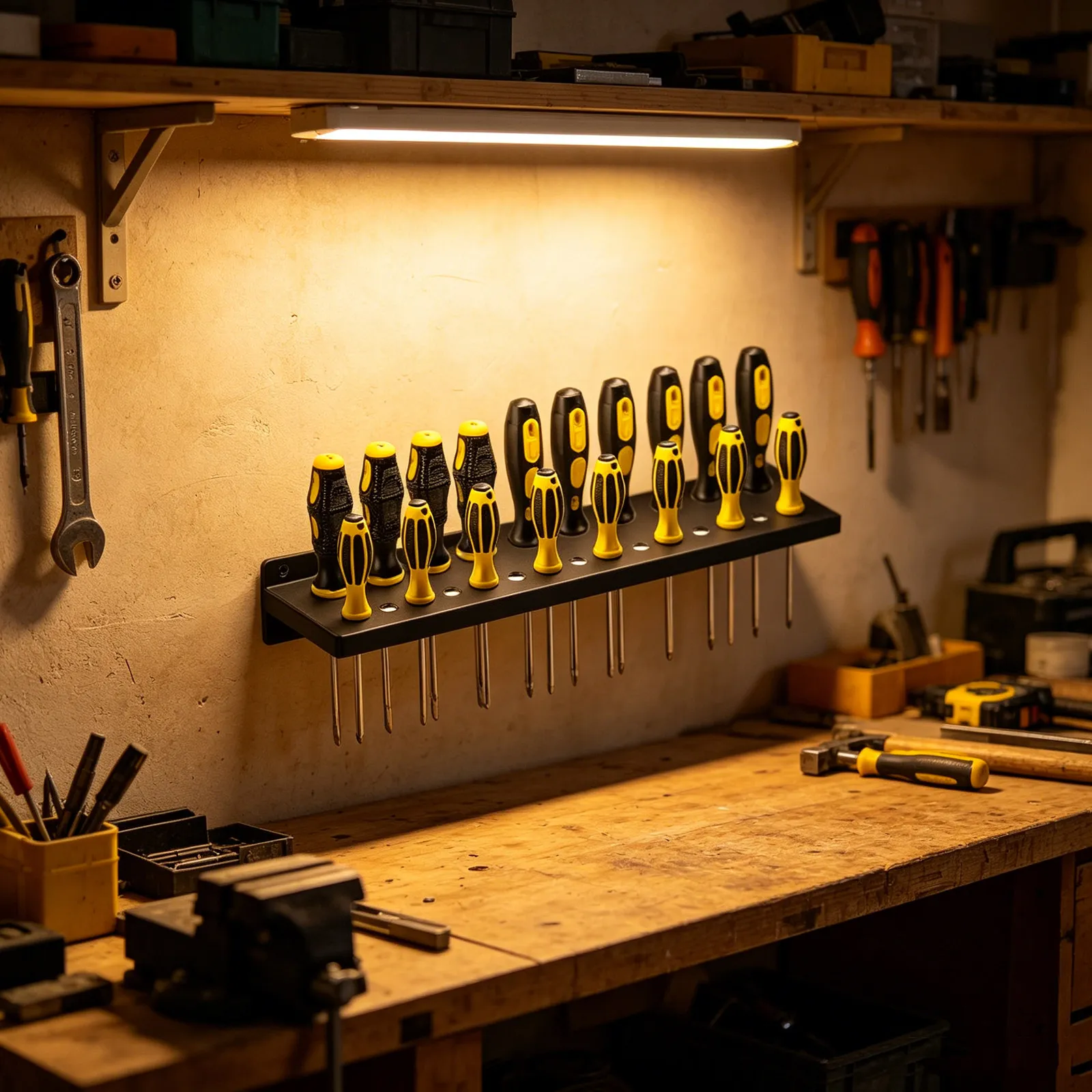 25-Hole Wall Mounted Screwdriv - огляд і ціна Workshop Tools Organizer
