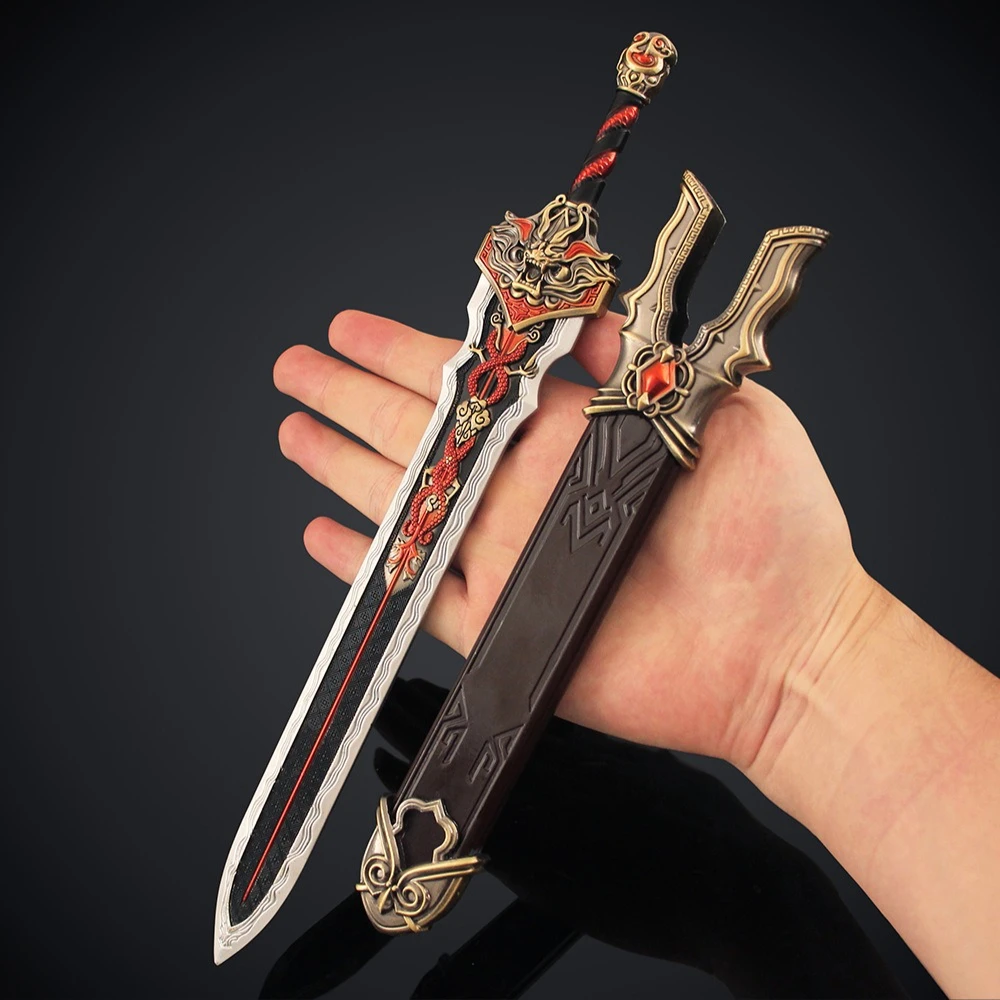 30 センチメートルナラカ永遠の深淵龍泉全金属剣シースゲーム周辺ギフト玩具モデル装飾装飾品のコレクション