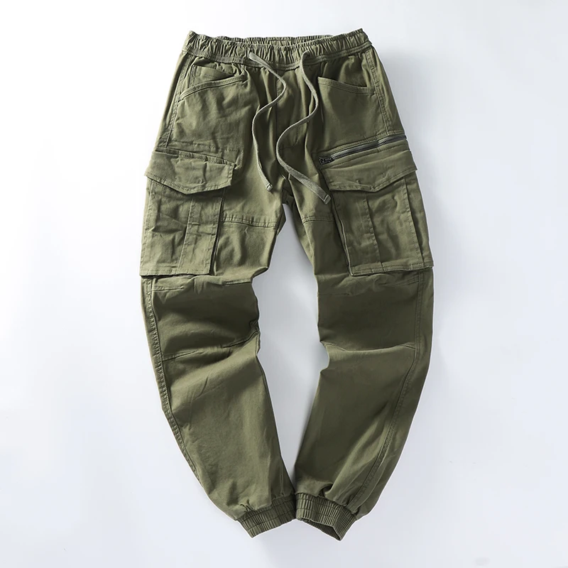 Outdoor-Bergsteiger-Overalls für Herren, schmal geschnittene, knöchelgebundene, lässige All-Match-High-End-Rayman Jungle Run-Hose mit mehreren Taschen