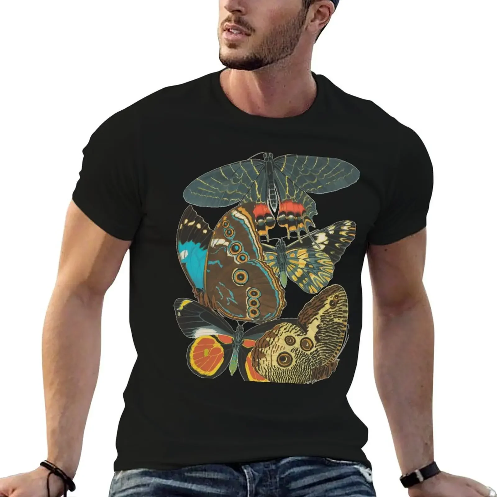 

Vintage Butterflies T-Shirt tees cotton graphic tees heavyweights basketball graphic tees funny t shirts for men