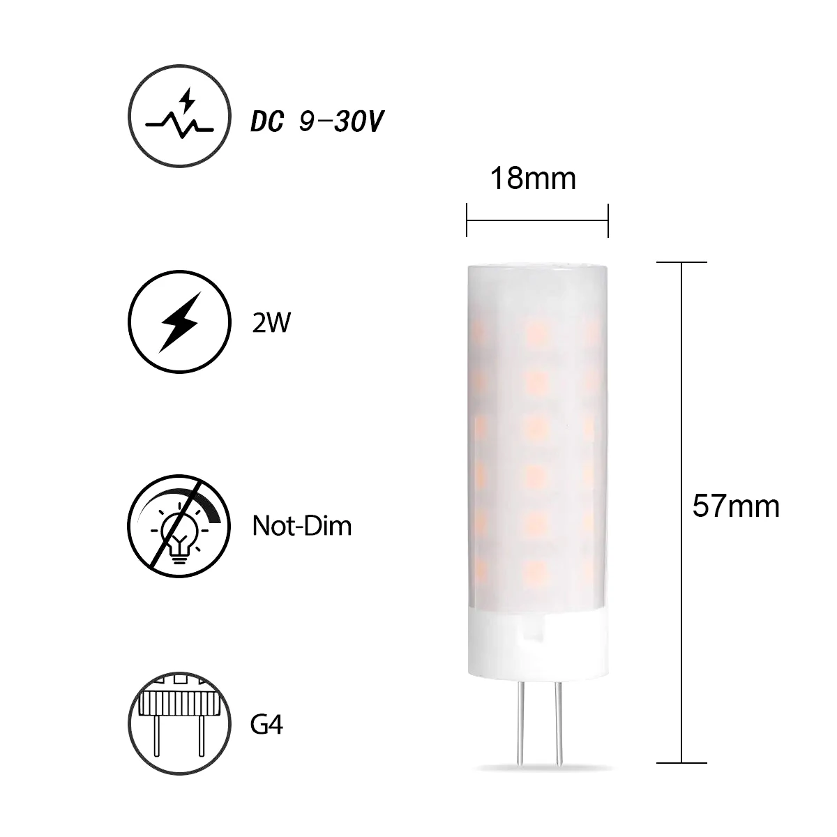 Retro Emulation Fire G4 2W 36LEDs Corn Light Flickering Flame Fire Effect LED Bulb SMD 2835 AC / DC 12V 1700K Home Decoration