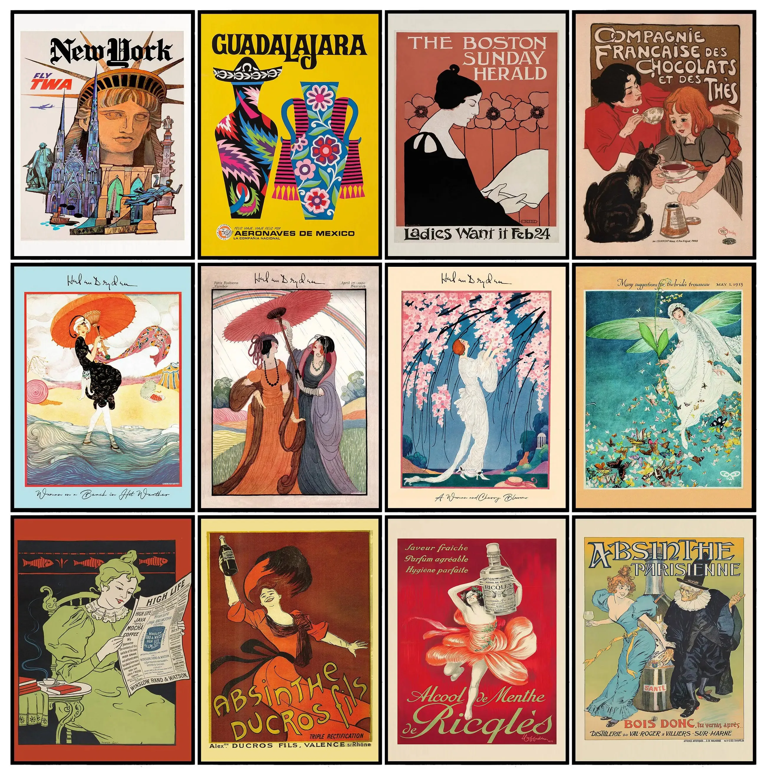 Ilustracje okładek magazynów v – Vintage Fashion Magazine Covers recenzja i cena