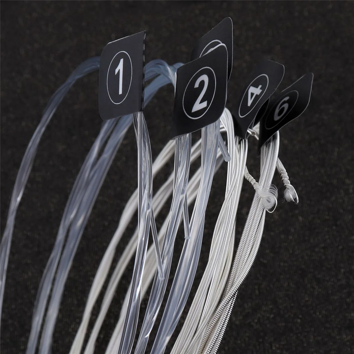 A71P 24 قطعة سلاسل الغيتار التقليدية الكلاسيكية وتر غيتار سلسلة E/B/G/D/A/E استخدام سلك النايلون يشعر معتدل NX-35 #5