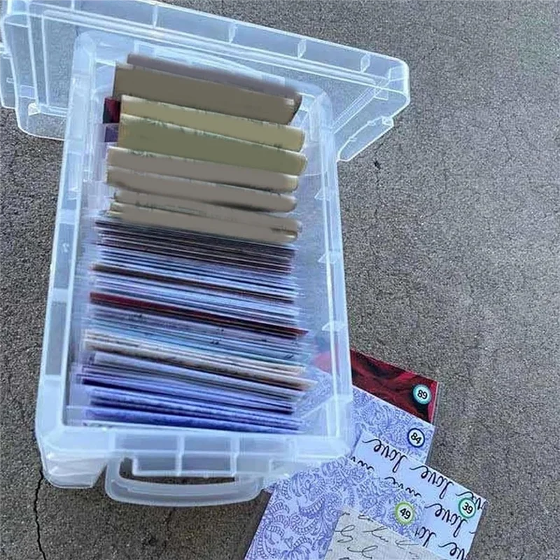 

J1UL1N 100 Envelopes Money Saving Challenge Box Kit 100 Envelope Challenge Perfect For 100 Day Savings Challenge