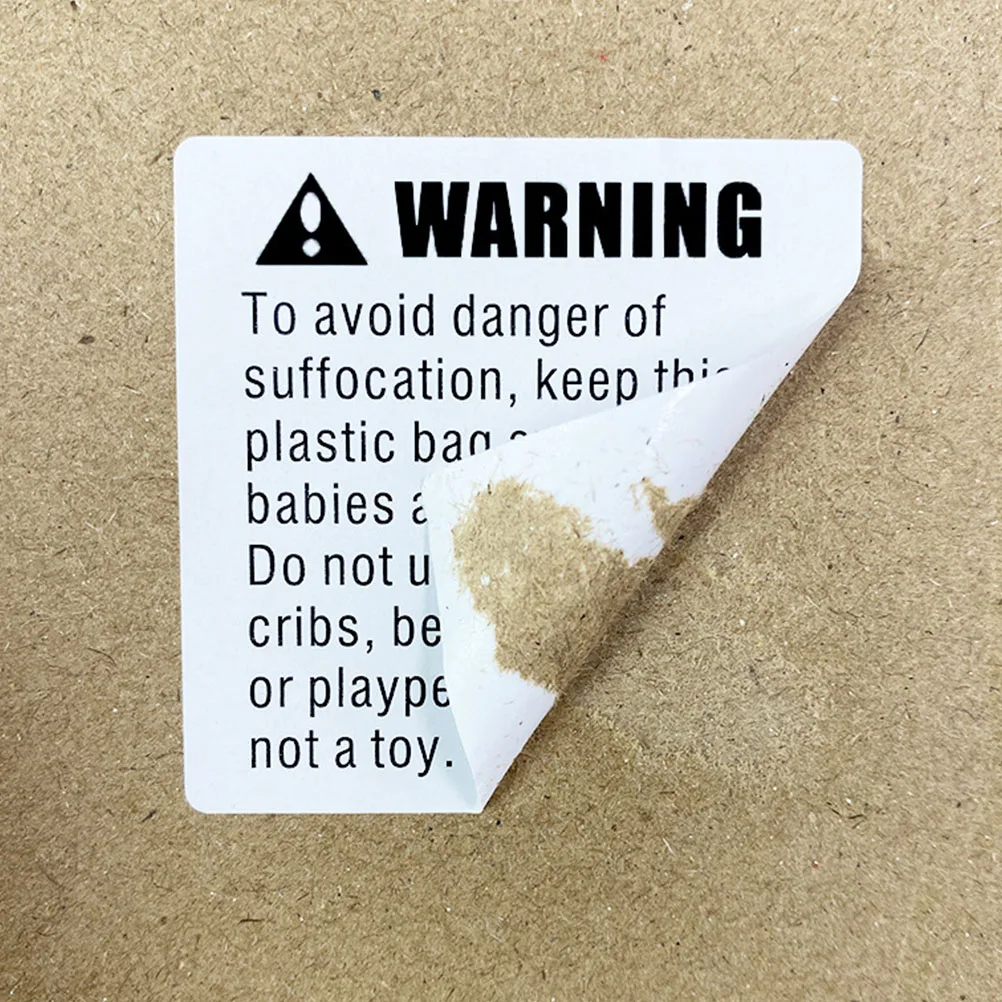

Self-adhesive Suffocation Warning Labels Stickers Kids Safety Anti-Choking Signs Shipping Packing Labels Folder Tag