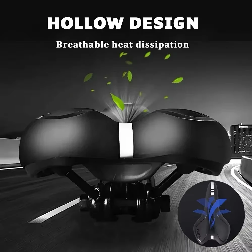 Bicycle Saddle MTB Mountain Road Bike Seat Comfortable Soft Cycling Cushion Exercise Bike Saddle for Men and Women