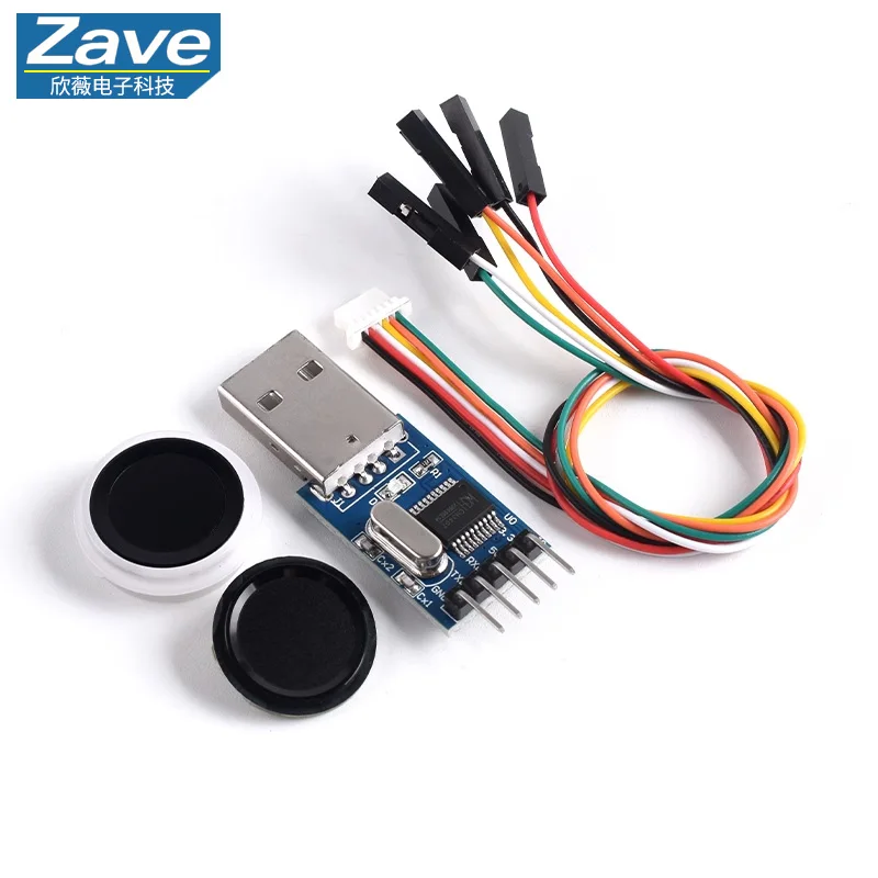 وحدة التعرف على بصمات الأصابع Hailingke HLK-ZW101: مستشعر بصمات الأصابع بالسعة لأشباه الموصلات