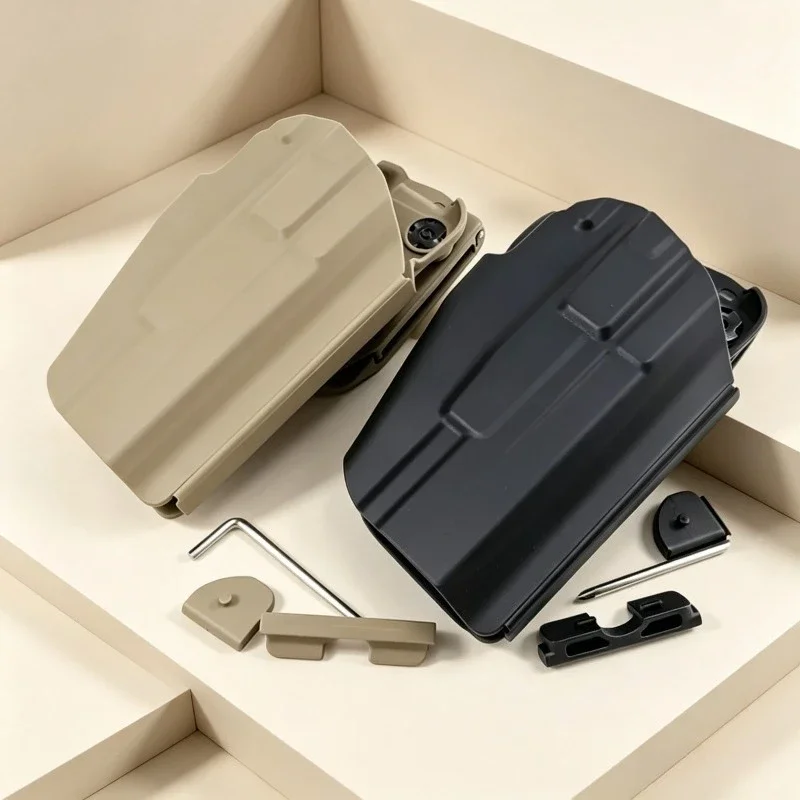 Shockproof Nylon Quick Release Waist Pouch Adjustable Inner Space Black Sand Two Tone Optional Outdoor Daily Use Bag