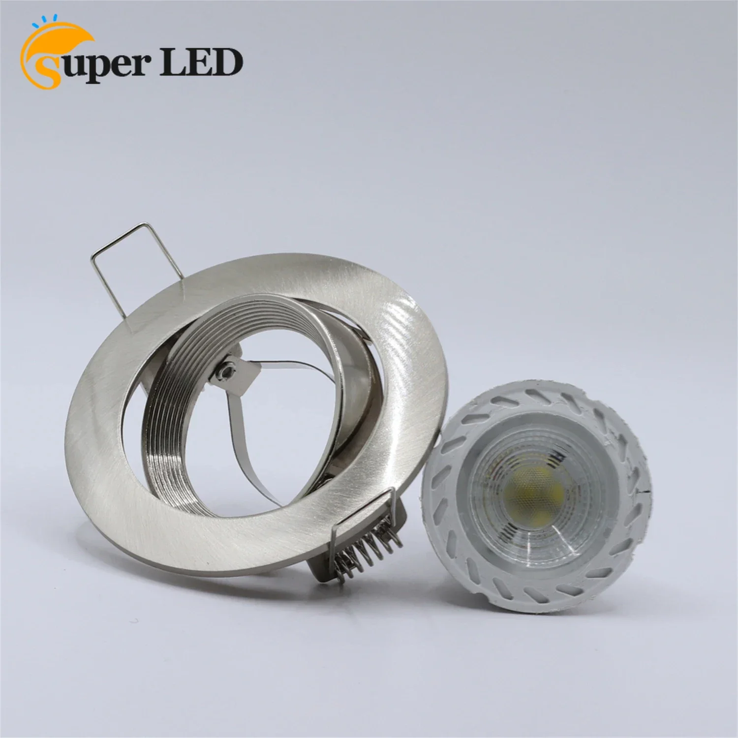 Ip20 Verstelbare Satijn Nikkel Gu10 Mr16 Gu5.3 Led Module Lichtbehuizing