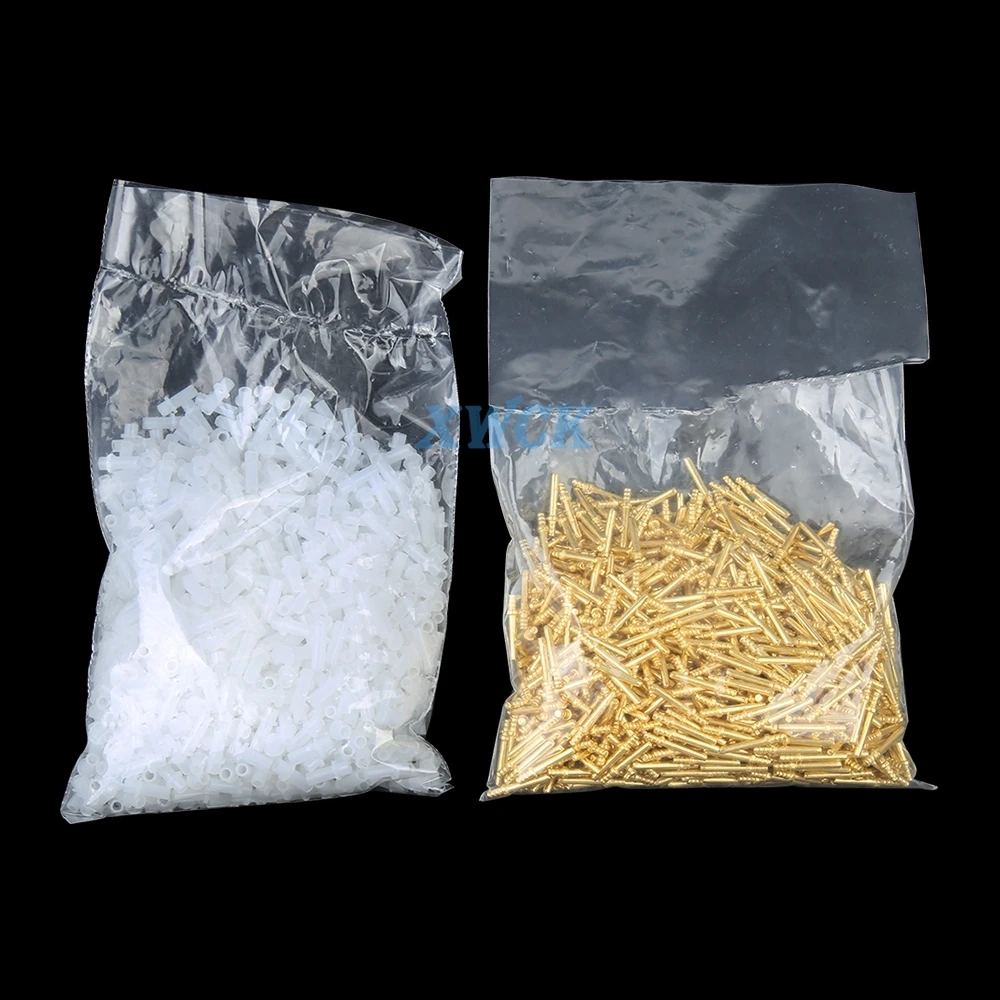 1000Pcs Dental Lab Material Model Pins Brass Dowel Pin with Sleeve sets of Nails Brass  3 size Dowel Pins