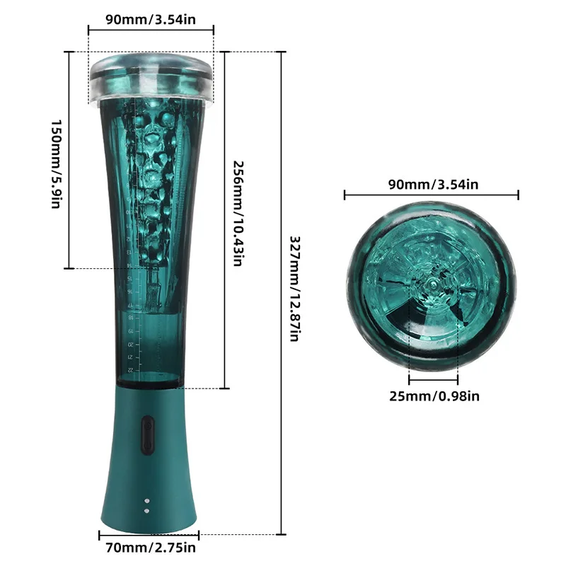 Electric Penis Pump with Vacuum Sucking Function Male Masturbator Cup Pocket Pussy Extender Trainer for Men 18+