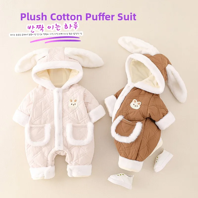 

Warm Fce Lined Cotton Rer for Baby Girls Cute Winter Outfit High Waist Long Pants 96% Cotton High Quali Chinese Produ...