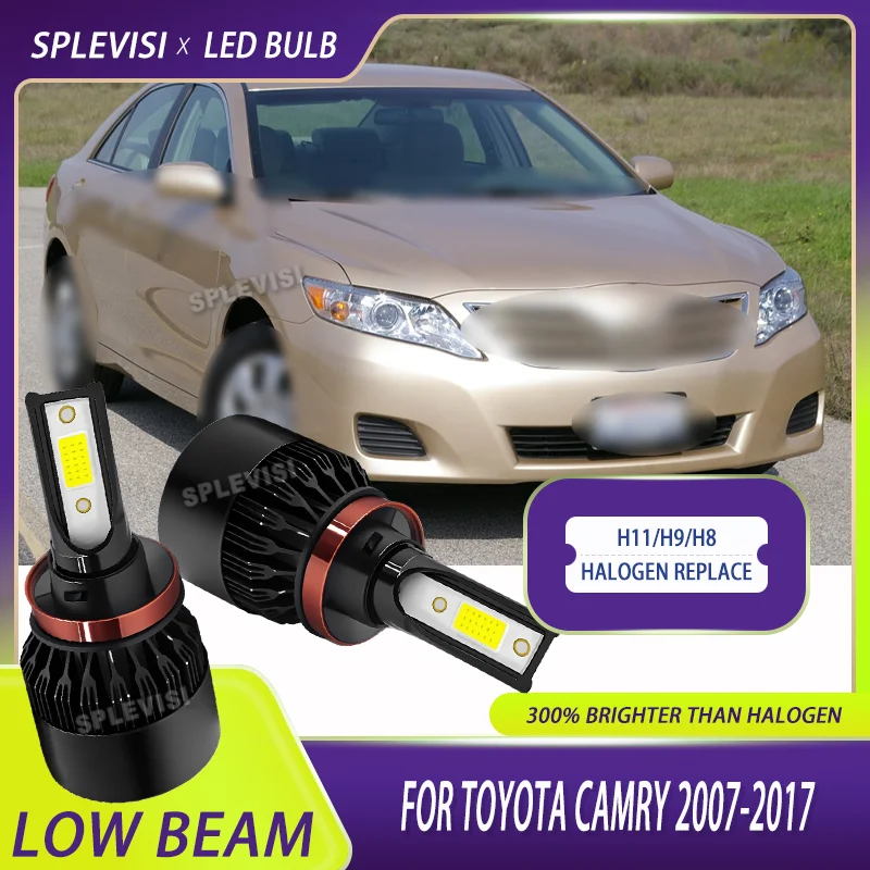 

H8 LED Low Beam Headlight Bulb Fan Cooling Rugged Build For Toyota Camry 2007 2008 2009 2010 2011 2012 2013 2014 2015 2016 2017