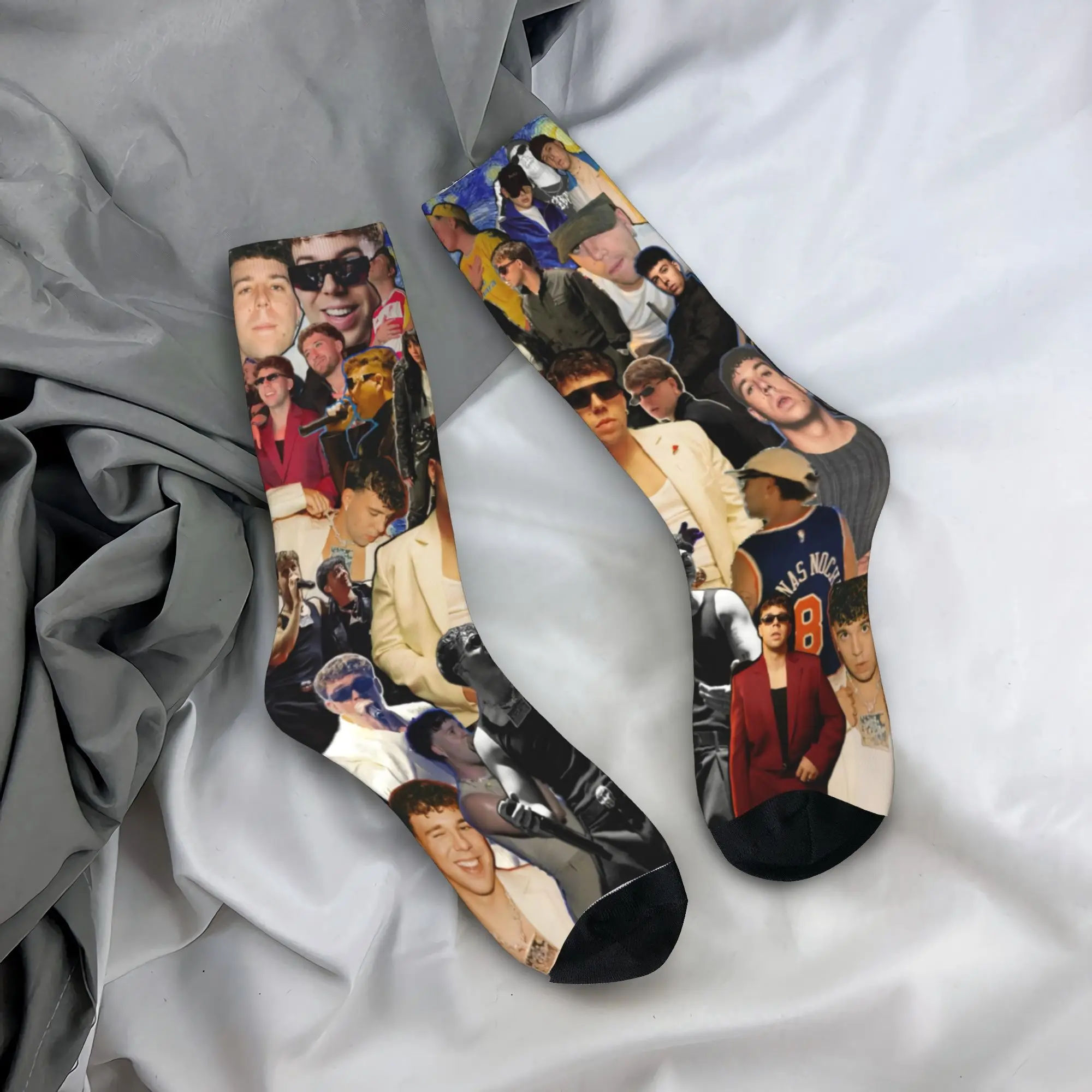 I Love Bn Quevedo 2025  Socks  Non Slip Stockings Adults Men Breathable Skateboard Socks Autumn Casual Graphic Socks