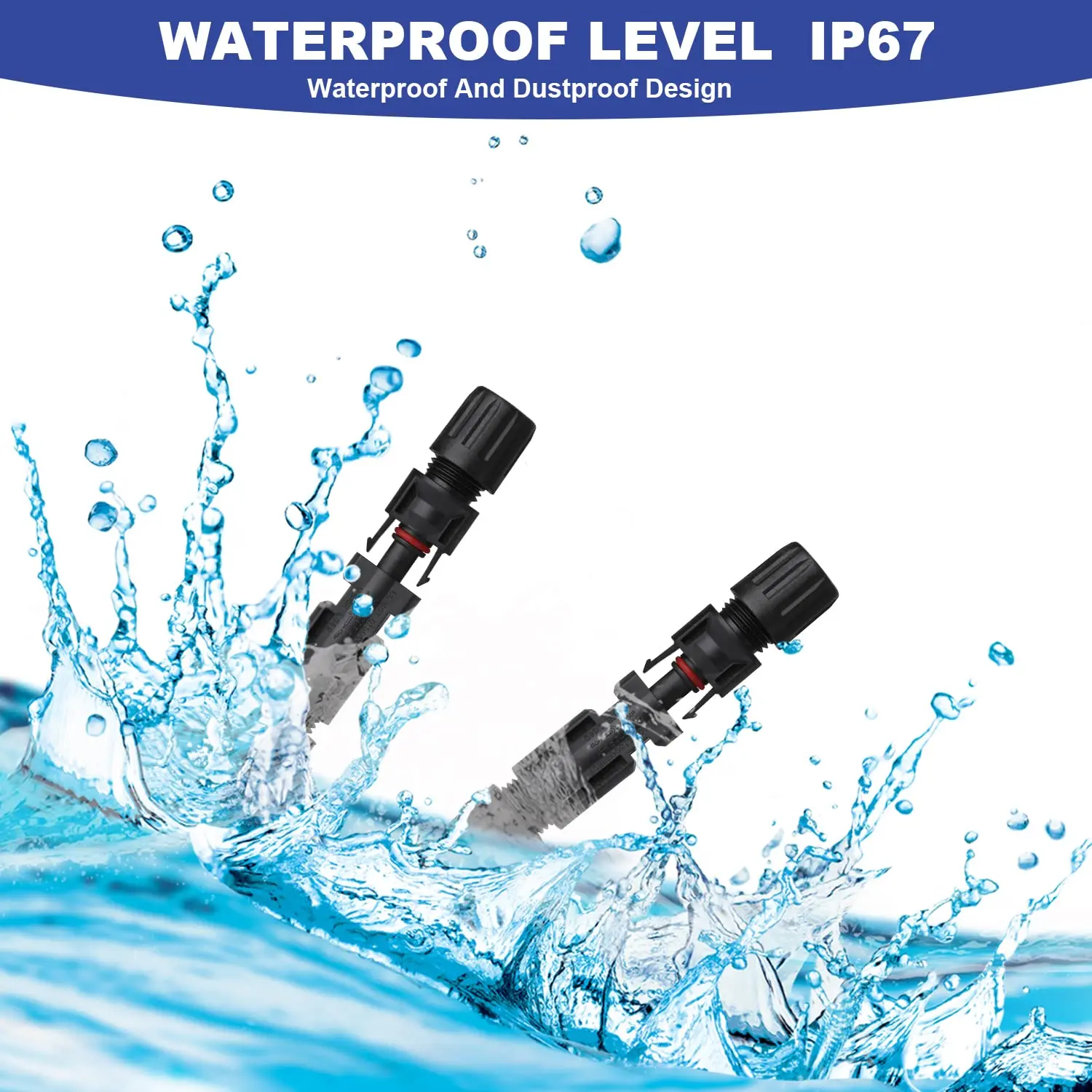 100/40/20Pcs DC Solar Connector 1000V30A Panel Stecker IP67 waterproof  Connectors Kit for PV/MC Cable 2.5/4/6mm2