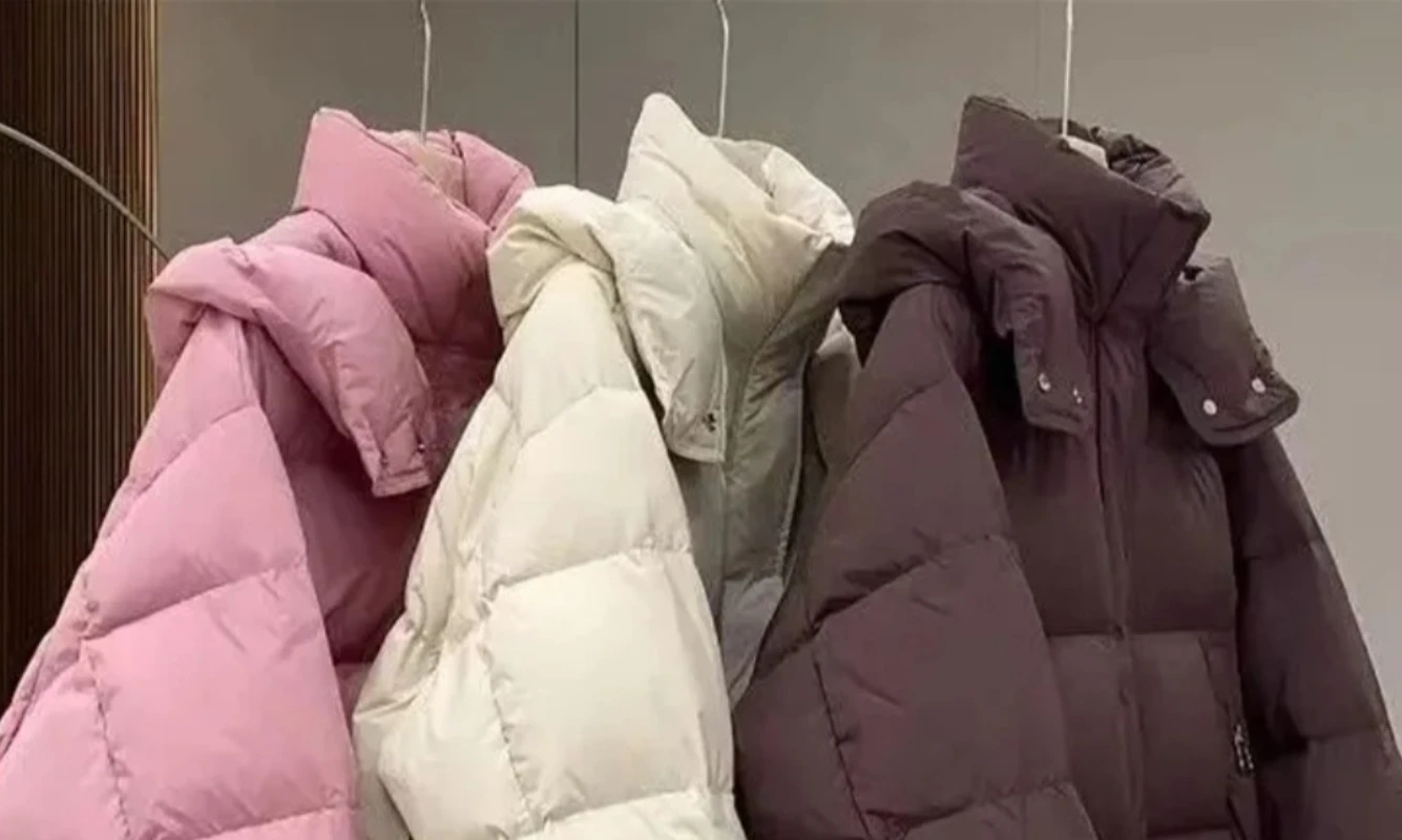 면 패딩 코트 여성용 신상 가을 겨울 2025 한국 다운 재킷 여성 파카 숏 브레드 아우터 후드 코튼 재킷